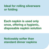 Tork® LinStyle Valet Guest Towel, 1-Ply, 11.5 x 17, White, 100/Pack, 5 Packs/Carton (TRK716001) Case of 5