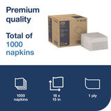 Tork® LinStyle Dinner Napkin, 1-Ply, 15 x 16, White, 1,000/Carton (TRK716002) Case of 1000
