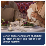 Tork® LinStyle Dinner Napkin, 1-Ply, 15 x 16, White, 1,000/Carton (TRK716002) Case of 1000