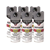 Rust-Oleum® Stops Rust 5-in-1 Spray Paint, Satin Coastal Gray, 12 oz Aerosol Can, 6/Carton (RST376872) Case of 6