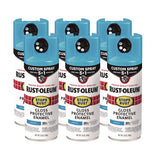 Rust-Oleum® Stops Rust 5-in-1 Spray Paint, Gloss Maui Blue, 12 oz Aerosol Can, 6/Carton (RST376907) Case of 6