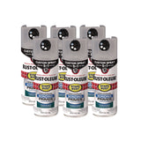 Rust-Oleum® Stops Rust 5-in-1 Spray Paint, Gray, 12 oz Aerosol Can, 6/Carton (RST384761) Case of 6