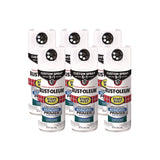 Rust-Oleum® Stops Rust 5-in-1 Spray Paint, White, 12 oz Aerosol Can, 6/Carton (RST384759) Case of 6