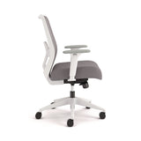 HON® Altern Mesh Back Task Chair, 17.95 to 21.1 Seat Height, Gray Seat, Gray/White Back, White Base (HONALTT1UMWHT) Each