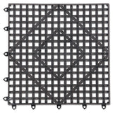 San Jamar® Versa-Mat Bar-Shelf Liner, Plastic, 12w x 12d x 0.25h, Black, 24/Carton (SJMVM5280BK) 12 mats