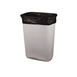 Heritage High-Density Waste Can Liners, 10 gal, 8 mic, 24" x 24", Black, Roll, 1,000/Carton (HERZ4824LKR01) Case of 1000