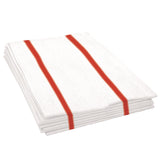Boardwalk® Antimicrobial Foodservice Wipers, 1-Ply, 12 x 21, Red/White, 150/Carton (BWKFS150W) Case of 150