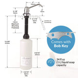 Bobrick Bottle Cap for B-22 Soap Dispenser, Black (BOB82294) Each