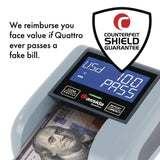 Cassida Quattro Counterfeit Detector, Infrared; Magnetic Strip Detection; Magnetic Thread Security; UV Light, U.S. Currency (CIAQUATTRO) Each
