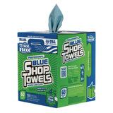 Sellars® TOOLBOX Blue Shop Towels, 1-Ply, 10 x 12, Blue, 200 Sheets/Box, 4 Boxes/Carton (SLR55202) Case of 4