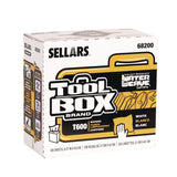 Sellars® TOOLBOX WaterWeave T600 Wipers, 1-Ply, 8.27 x, 16.5, White, 126 Sheets/Box, 10 Boxes/Carton (SLR68200) Case of 10