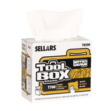 Sellars® TOOLBOX WaterWeave T700 Wipers, 1-Ply, 8.27 x 16.5, White, 100 Sheets/Box, 8 Boxes/Carton (SLR78200) Case of 8