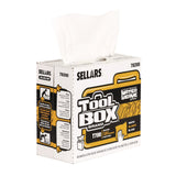 Sellars® TOOLBOX WaterWeave T700 Wipers, 1-Ply, 8.27 x 16.5, White, 100 Sheets/Box, 8 Boxes/Carton (SLR78200) Case of 8