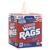 Sellars® TOOLBOX White Rags, 1-Ply, 9.8 x 12, White, 200 Sheets/Box, 6 Boxes/Carton (SLR58202) Case of 6