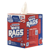 Sellars® TOOLBOX White Rags, 1-Ply, 9.8 x 12, White, 200 Sheets/Box, 6 Boxes/Carton (SLR58202) Case of 6
