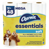 Charmin® Essentials Soft Bathroom Tissue, Septic Safe, 2-Ply, White, 330 Sheets/Roll, 12 Rolls/Pack, 4 Packs/Carton (PGC03154) Each