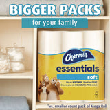Charmin® Essentials Soft Bathroom Tissue, Septic Safe, 2-Ply, White, 330 Sheets/Roll, 12 Rolls/Pack, 4 Packs/Carton (PGC03154) Each