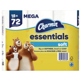 Charmin® Essentials Soft Bathroom Tissue, Septic Safe, 2-Ply, 330 Sheets/Roll, 18 Rolls/Carton (PGC04535) Case of 18