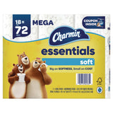 Charmin® Essentials Soft Bathroom Tissue, Septic Safe, 2-Ply, 330 Sheets/Roll, 18 Rolls/Carton (PGC04535) Case of 18