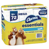 Charmin® Essentials Soft Bathroom Tissue, Septic Safe, 2-Ply, 330 Sheets/Roll, 18 Rolls/Carton (PGC04535) Case of 18