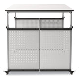 Luxor MBS Classroom Science Lab Makerspace Table, Rectangular, 60.25 x 39.25 x 38, White Top, Gray Base/Legs (LXCDTTB001) Each
