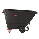Suncast Commercial® 1 cu yd Standard Duty Tilt Truck, Forkliftable Frame, 1,300 lb Capacity, Black (SUARMTTSD100D) Each