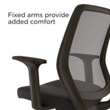 Alera® Wessex Ergonomic Fabric Mesh Swivel Task Chair, Supports Up to 275 lbs, 17.09 to 20.83 Seat Height, Black Seat/Back/Base (ALEWX42BME17) Each