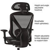 Alera® Taunton Ergonomic Mesh Swivel Task Chair, Supports Up to 275 lb, 17.44 to 20.98 Seat Height, Black Seat/Back, Black Base (ALETN41BME18) Each