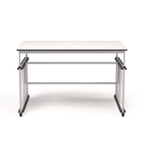 Luxor MBS Classroom Science Lab Makerspace Table, Rectangular, 60.25 x 39.25 x 38, White Top, Gray Base/Legs (LXCDTTB001) Each