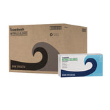 Boardwalk® Blue Disposable Nitrile Gloves, 380 Series, Powder-Free, Large, 4 mil Thick, 9.5" Long, Blue, 100/Box, 10 Boxes/Carton (BWK370LCT) Case of 1000