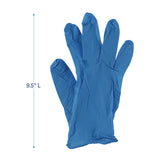 Boardwalk® Blue Disposable Nitrile Gloves, 380 Series, Powder-Free, Large, 4 mil Thick, 9.5" Long, Blue, 100/Box, 10 Boxes/Carton (BWK370LCT) Case of 1000