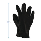 Boardwalk® 396 Series Disposable General-Purpose Nitrile Gloves, Powder-Free, X-Small, 4.4 mil Thick, 9.5" Long, Black, 100/Box (BWK396XSBXA) Box of 100