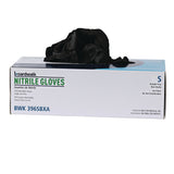 Boardwalk® Disposable General-Purpose Powder-Free Nitrile Gloves, Small, Black, 4.4 mil, 100/Box (BWK396SBXA) Box of 100
