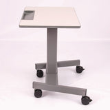 Luxor Pneumatic Sit Stand Desk, 27.5 x 19.5 x 26.25 to 42, White/Gray (LXCSTUDENTP) Each