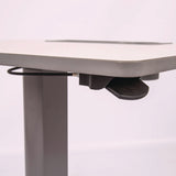 Luxor Pneumatic Sit Stand Desk, 27.5 x 19.5 x 26.25 to 42, White/Gray (LXCSTUDENTP) Each