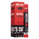 Chef’s Cut Real Jerky Co Original Smokehouse Beef & Pork Meat Stick, 1 oz Individually Wrapped (GRR22002354) Case of 16