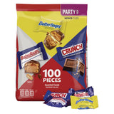 Butterfinger® Assorted Party Candy Pack Mini, Chocolate, 35.7 oz Bag, 100 Pieces (GRR22002356) Case of 100