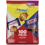 Butterfinger® Assorted Party Candy Pack Mini, Chocolate, 35.7 oz Bag, 100 Pieces (GRR22002356) Case of 100