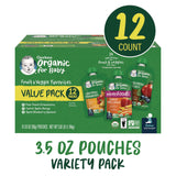 Gerber® Organic 2nd Foods Baby Food Pouches, Assorted Flavors, 3.5 oz Pouch, 12/Carton (GRR22002367) Case of 12
