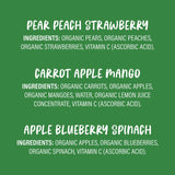 Gerber® Organic 2nd Foods Baby Food Pouches, Assorted Flavors, 3.5 oz Pouch, 12/Carton (GRR22002367) Case of 12