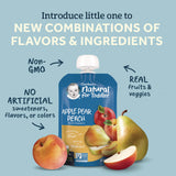 Gerber Natural Baby Food Pouches for Toddler 12+ Months, Assorted Flavors, 3.5 oz Pouch, 12/Carton (GRR22002368) Case of 12