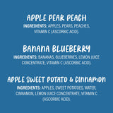 Gerber Natural Baby Food Pouches for Toddler 12+ Months, Assorted Flavors, 3.5 oz Pouch, 12/Carton (GRR22002368) Case of 12