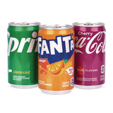 Coca-Cola® Mini Cans Variety Pack, Assorted Flavors, 7.5 oz Can, 30/Carton (GRR22002379) Case of 30