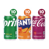 Coca-Cola® Mini Cans Variety Pack, Assorted Flavors, 7.5 oz Can, 30/Carton (GRR22002379) Case of 30