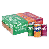 Coca-Cola® Mini Cans Variety Pack, Assorted Flavors, 7.5 oz Can, 30/Carton (GRR22002379) Case of 30