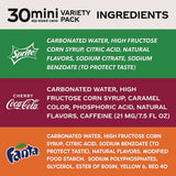 Coca-Cola® Mini Cans Variety Pack, Assorted Flavors, 7.5 oz Can, 30/Carton (GRR22002379) Case of 30