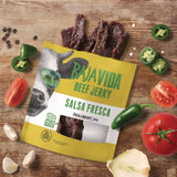 Baja Jerky Beef Jerky Salsa Fresca Snack Pack, Salsa Fresca, 1 oz Packet, 12/Carton (GRR22002305) Case of 12