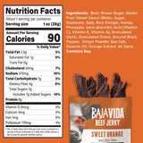 Baja Jerky Beef Jerky Sweet Orange Snack Pack, Sweet Orange, 1 oz Packet, 12/Carton (GRR22002306) Case of 12