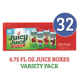 Juicy Juice® Juice Box Variety Pack, Assorted Flavors, 6.75 oz Box, 32/Carton (GRR22002370) Case of 32