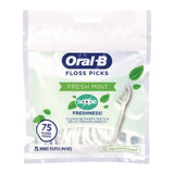 Oral-B® Burst of Scope Floss Picks, Fresh Mint, 75 Picks/Bag, 5 Bags/Carton (GRR22002395) Case of 375